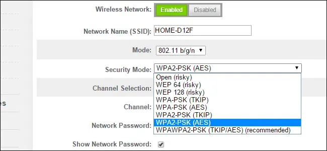 Aes Tkip と Wep の暗号化レベルで同時に通信する