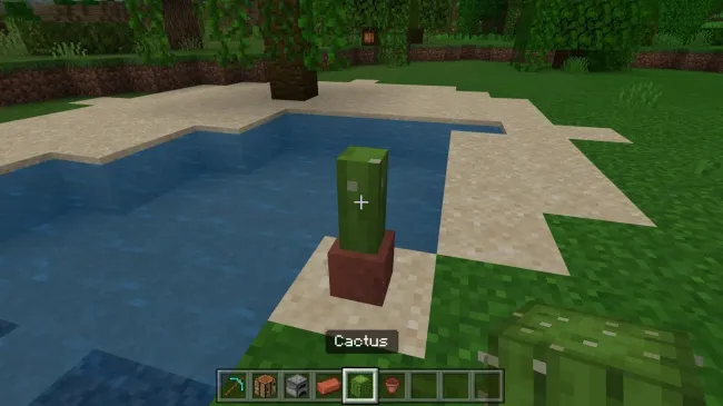 Minecraftで植木鉢を作る方法