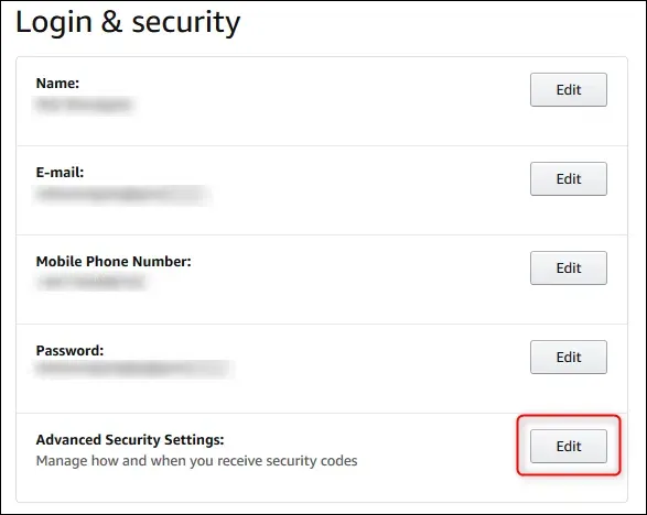 如何为您的amazon账户启用双因素身份验证
