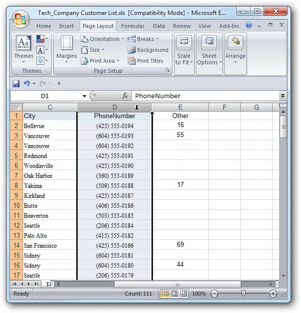 在excel 2007 中使用条件格式查找重复数据