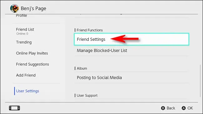 Nintendo Switchでオフラインに表示する方法