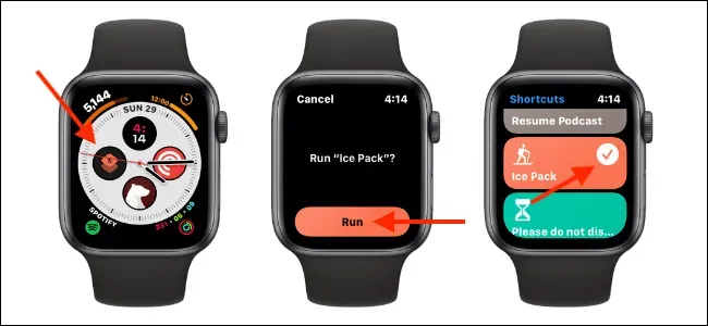 Apple Watch Faceからショートカットを起動する方法