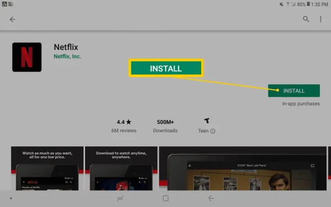 Androidタブレット用netflixアプリを使用してオフラインで番組を視聴する方法