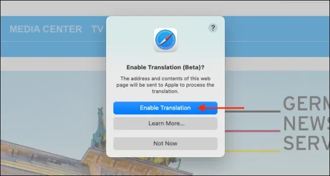 Macのsafariでwebページを翻訳する方法