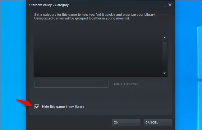 Steamでプレイしているゲームを非表示にする方法