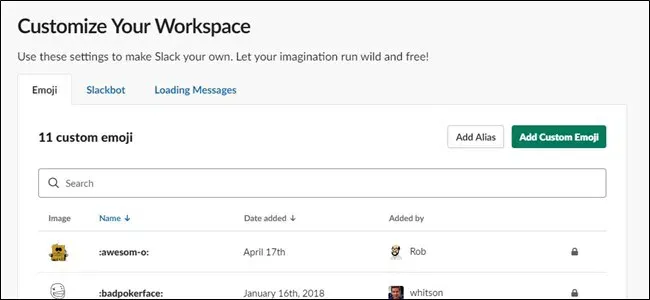 Slackに独自の絵文字を追加する方法