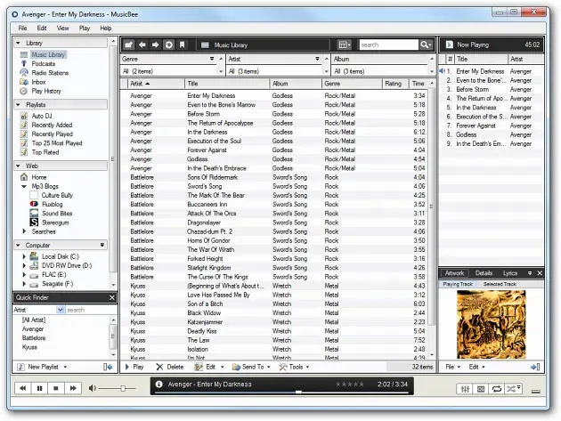 Musicbeeは高速で強力な音楽マネージャーです