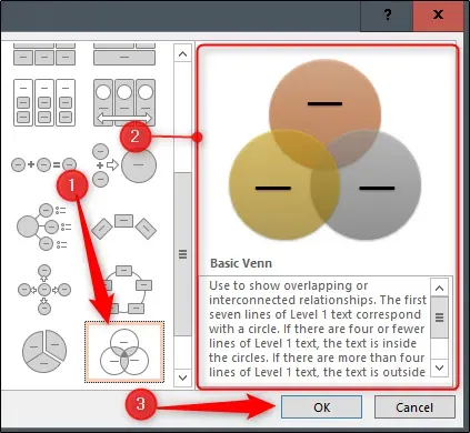 Microsoft Powerpointでベン図を作成する方法