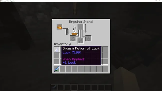 如何在minecraft制作运气药水