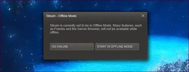 Steamsオフラインモードを機能させる方法