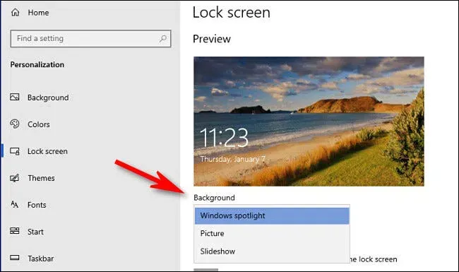 あなたのwindows 10ロック画面の背景を変更する方法