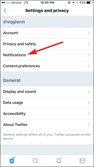 言及についてtwitter通知を表示するが いいねやリツイートは表示しない方法