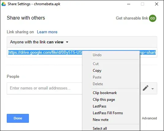Googleドライブ上のファイルの共有可能なダウンロードリンクを作成する方法