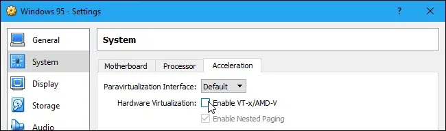 如何在虚拟机中安装windows 95