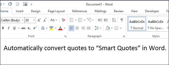 如何在word 13 中自动将引号转换为智能引号
