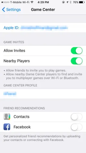 Iphone Ipad およびmacでgame Centerを無効にする方法