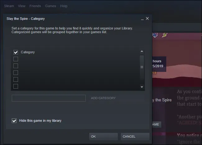 如何从steam库中隐藏或删除游戏