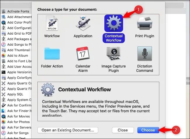 Macos Mojaveで独自のクイックアクションを作成する方法