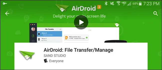 Airdroidを使用してpcからandroidデバイスを制御する方法