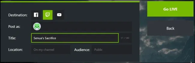 Nvidia Geforceエクスペリエンスでpcゲームプレイをtwitchにストリーミングする方法