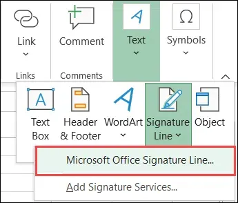 マイクロソフトexcelで署名線を挿入してカスタマイズする方法