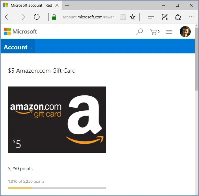 Microsoft Rewardsのおかげで Bingとedgeを使用してamazonギフトカードを獲得する方法