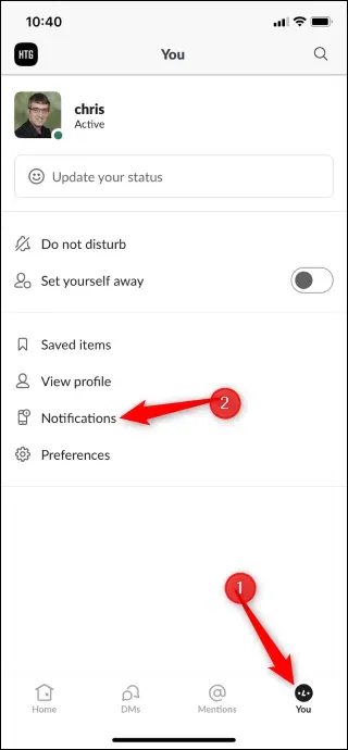 如何在周末停止slack通知