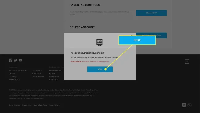 Epic Gamesアカウントを削除する方法