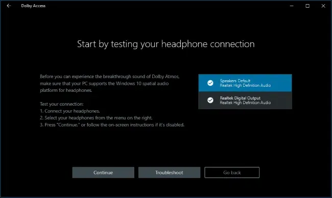 Windows 10でdolby Atmosサラウンドサウンドを使用する方法